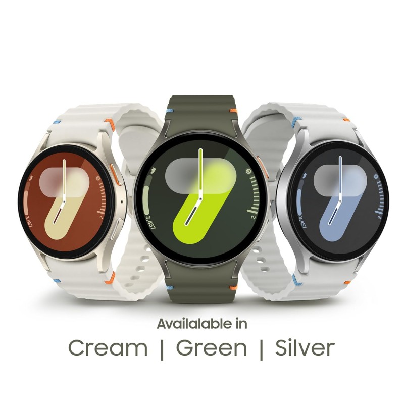 Samsung Galaxy Watch 7 (44mm, Silver, BT+LTE) with 3nm Processor | Dual GPS | Sapphire Glass & Armour Aluminum | 5ATM & IP68 | HR, SpO2, BP & ECG Monitor Samsung Galaxy Watch 7 (44mm, Silver, BT+LTE) with 3nm Processor | Dual GPS | Sapphire Glass & Armour Aluminum | 5ATM & IP68 | HR, SpO2, BP & ECG Monitor