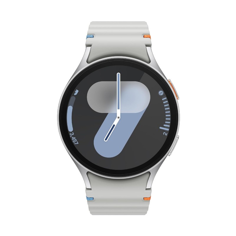 Samsung Galaxy Watch 7 (44mm, Silver, BT+LTE) with 3nm Processor | Dual GPS | Sapphire Glass & Armour Aluminum | 5ATM & IP68 | HR, SpO2, BP & ECG Monitor Samsung Galaxy Watch 7 (44mm, Silver, BT+LTE) with 3nm Processor | Dual GPS | Sapphire Glass & Armour Aluminum | 5ATM & IP68 | HR, SpO2, BP & ECG Monitor