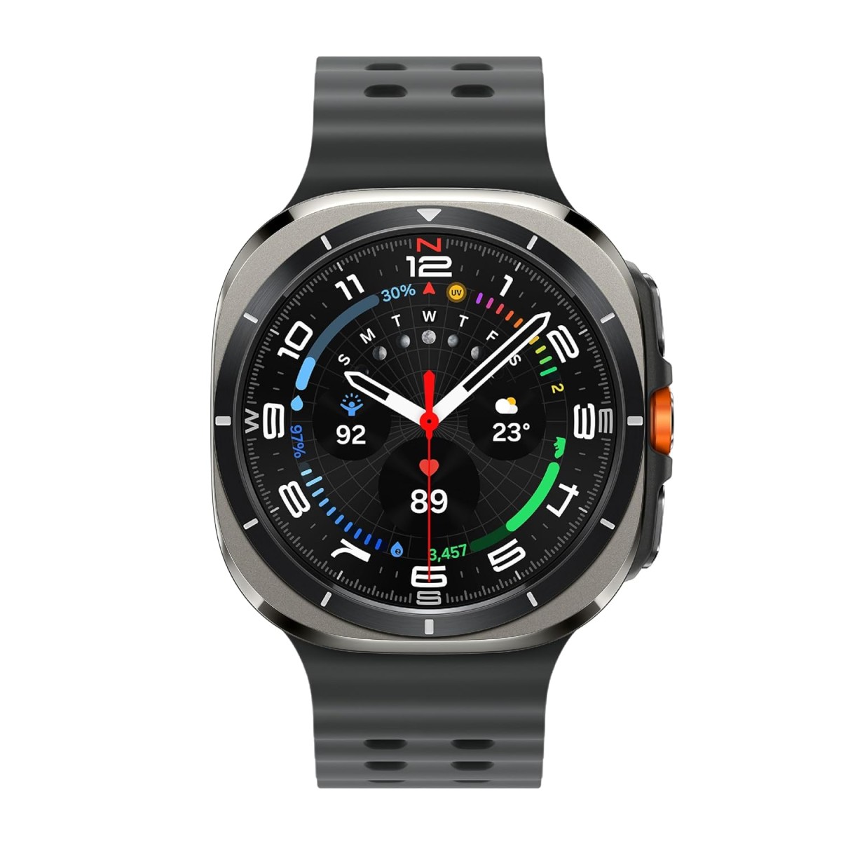 Samsung Galaxy Watch Ultra (47mm, LTE, Silver) with Upto 100h battery | 3nm Processor | Dual GPS | Quick Button/Siren | Sapphire Glass & Titanium | 10ATM & IP68 | BP & ECG Monitor |Energy Score & AGEs