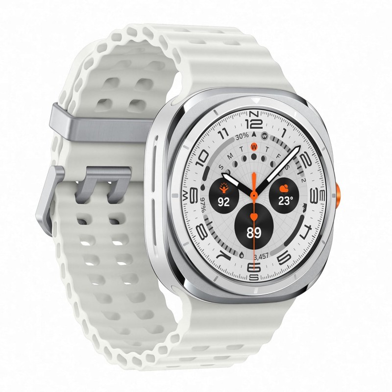 Samsung Galaxy Watch Ultra (47mm, LTE, Silver) with Upto 100h battery | 3nm Processor | Dual GPS | Quick Button/Siren | Sapphire Glass & Titanium | 10ATM & IP68 | BP & ECG Monitor |Energy Score & AGEs Samsung Galaxy Watch Ultra (47mm, LTE, Silver) with Upto 100h battery | 3nm Processor | Dual GPS | Quick Button/Siren | Sapphire Glass & Titanium | 10ATM & IP68 | BP & ECG Monitor |Energy Score & AGEs