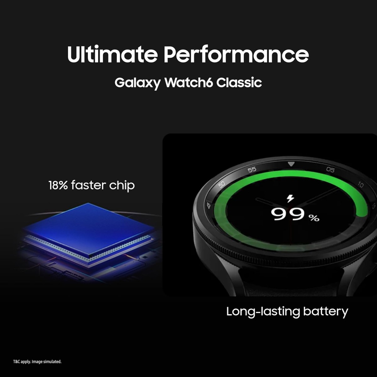 Samsung Galaxy Watch6 Classic Bluetooth (43mm, Black, Compatible with Android only) | Introducing BP & ECG Features