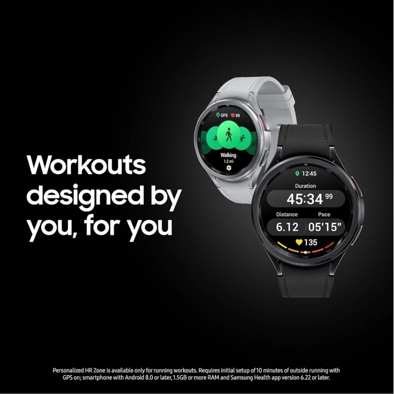 Samsung Galaxy Watch6 Classic LTE (47mm, Silver, Compatible with Android only) | Introducing BP & ECG Features Samsung Galaxy Watch6 Classic LTE (47mm, Silver, Compatible with Android only) | Introducing BP & ECG Features
