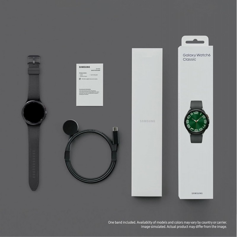 Samsung Galaxy Watch6 Classic LTE (47mm, Silver, Compatible with Android only) | Introducing BP & ECG Features Samsung Galaxy Watch6 Classic LTE (47mm, Silver, Compatible with Android only) | Introducing BP & ECG Features