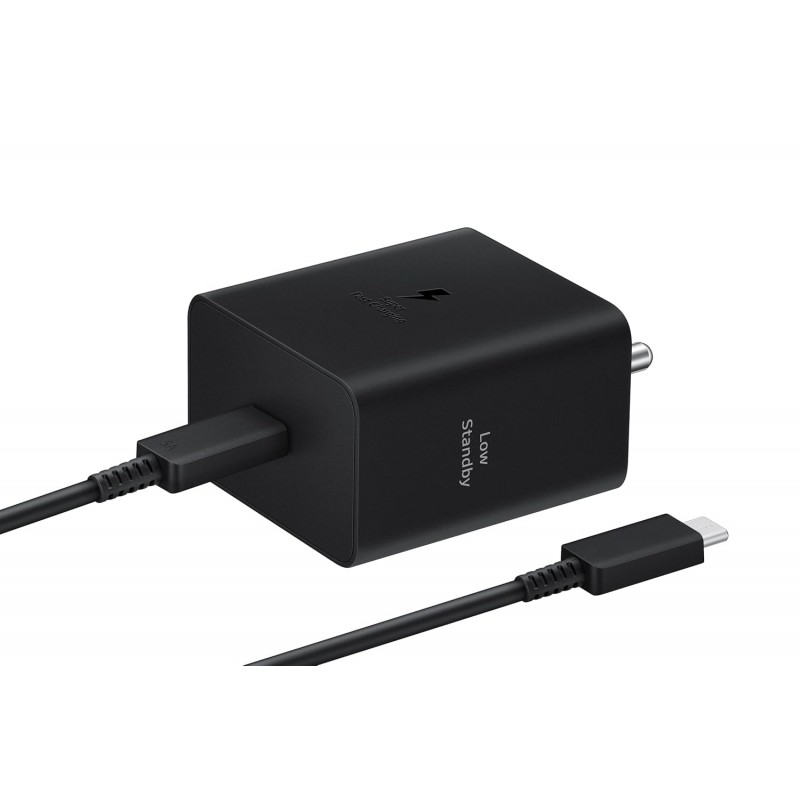 Samsung Original 45W Power Adapter with Type C to C Cable, Compatible with Smartphone, Black Samsung Original 45W Power Adapter with Type C to C Cable, Compatible with Smartphone, Black