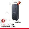 SanDisk 500 GB Extreme Portable SSD 1050MB/s R 1000MB/s W IP55 Rated PC MAC - Smartphone Compatible Black SDSSDE61-500G-G25