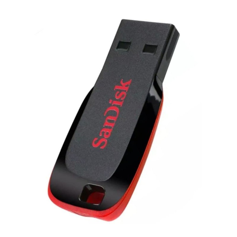 SanDisk Cruzer Blade 128GB, USB 2.0, Flash Drive, Pendrive, Red, 5Y Warranty (SDCZ50-128G-I35)