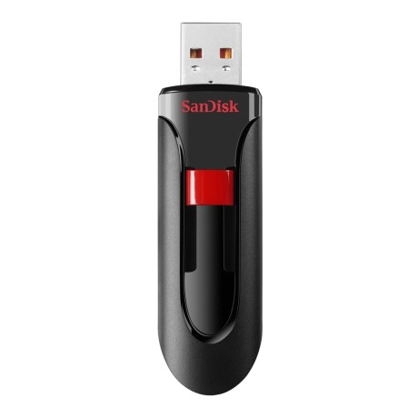 SanDisk Cruzer Glide 3.0 USB Flash Drive, CZ600 64GB, USB3.0, Black with red Slider, Retractable Design, 5Y SanDisk Cruzer Glide 3.0 USB Flash Drive, CZ600 64GB, USB3.0, Black with red Slider, Retractable Design, 5Y