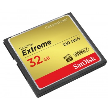 SanDisk Extreme 32GB CompactFlash Memory Card UDMA 7 Speed Up To 120MB/s