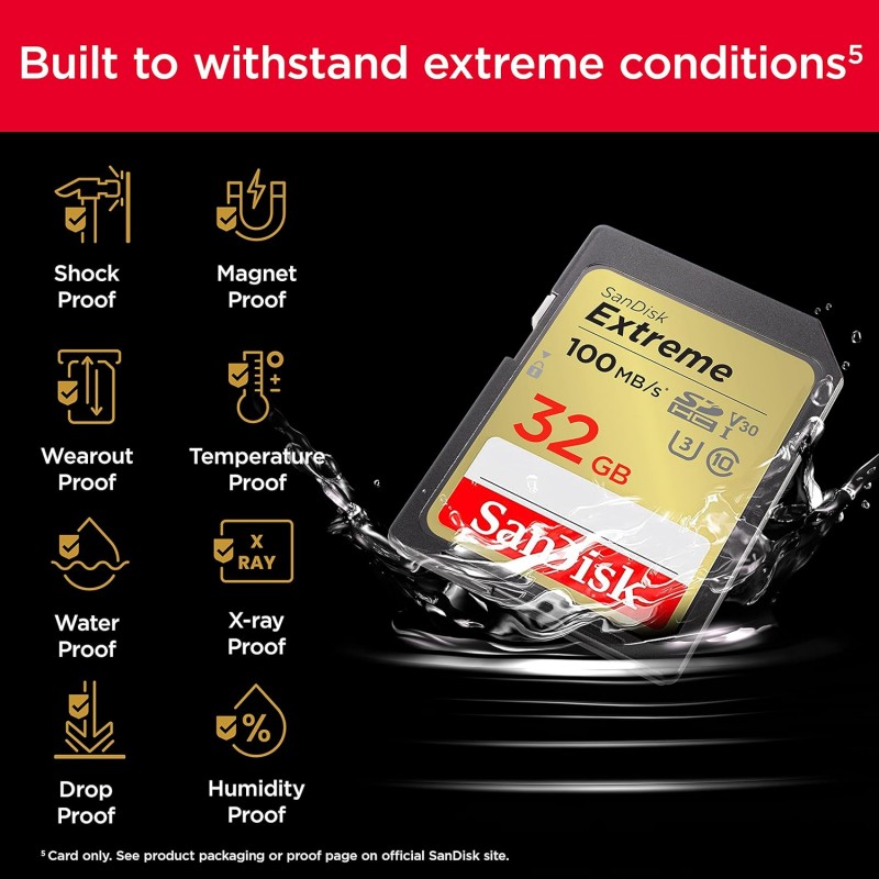 SanDisk Extreme SD UHS I 256GB Card for 4K Video for DSLR and Mirrorless Cameras 180MB/s Read & 130MB/s Write SanDisk Extreme SD UHS I 256GB Card for 4K Video for DSLR and Mirrorless Cameras 180MB/s Read & 130MB/s Write