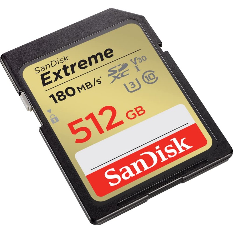 SanDisk Extreme SD UHS I 256GB Card for 4K Video for DSLR and Mirrorless Cameras 180MB/s Read & 130MB/s Write SanDisk Extreme SD UHS I 256GB Card for 4K Video for DSLR and Mirrorless Cameras 180MB/s Read & 130MB/s Write