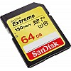 SanDisk Extreme SDXC, SDXVE 64GB, V30, U3, C10, UHS-I, 90MB/s R, 40MB/s W, for 4K Video