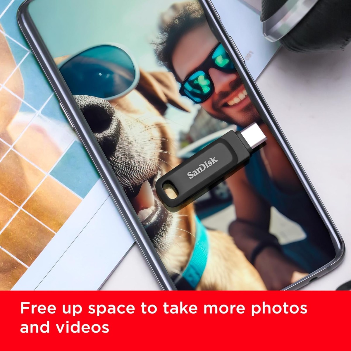 SanDisk Ultra Dual Drive Go 256GB USB Type C Pendrive for Mobile (5Y - SDDDC3-256G-I35, Black)