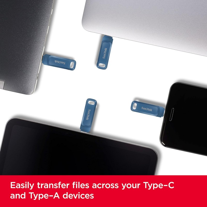 SanDisk Ultra Dual Drive Go 256GB USB Type C Pendrive for Mobile (5Y - SDDDC3-256G-I35, Black) SanDisk Ultra Dual Drive Go 256GB USB Type C Pendrive for Mobile (5Y - SDDDC3-256G-I35, Black)