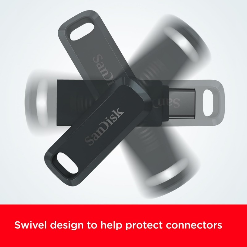 SanDisk Ultra Dual Drive Go 256GB USB Type C Pendrive for Mobile (5Y - SDDDC3-256G-I35, Black) SanDisk Ultra Dual Drive Go 256GB USB Type C Pendrive for Mobile (5Y - SDDDC3-256G-I35, Black)