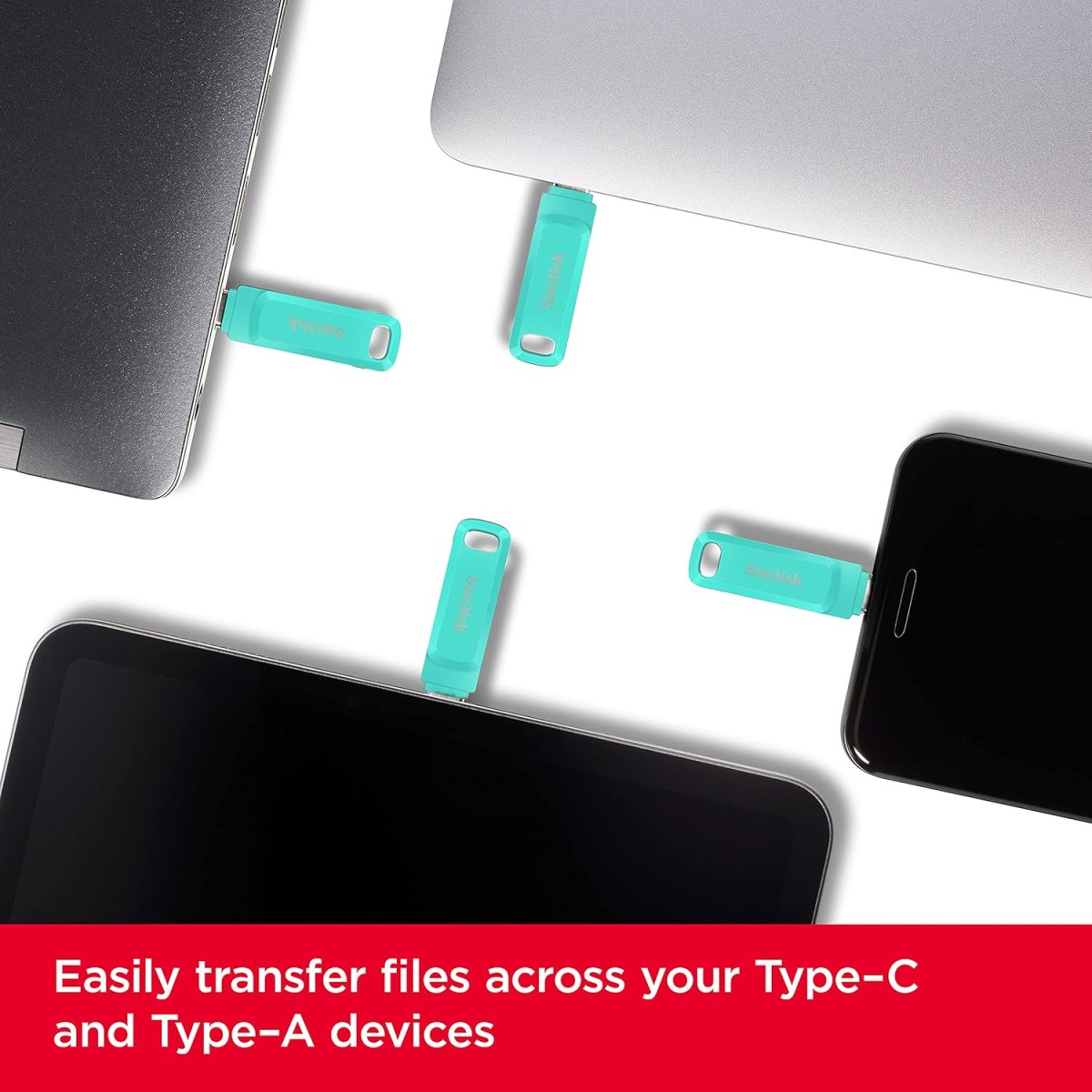SanDisk Ultra Dual Drive Go Type-C 32GB, OTG, Upto 150MB/s, Pendrive, Green, 5Y Warranty (SDDDC3-032G-I35G)