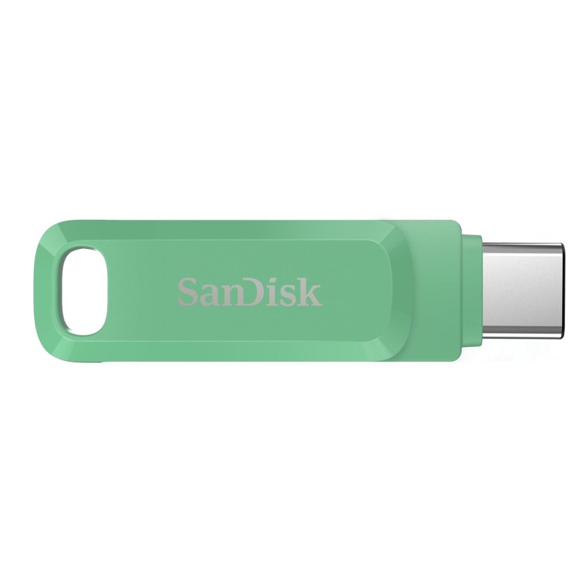 SanDisk Ultra Dual Drive Go USB Type- C, Absinthe Green, India, 400MB/s 128GB, Mobile Pendrive