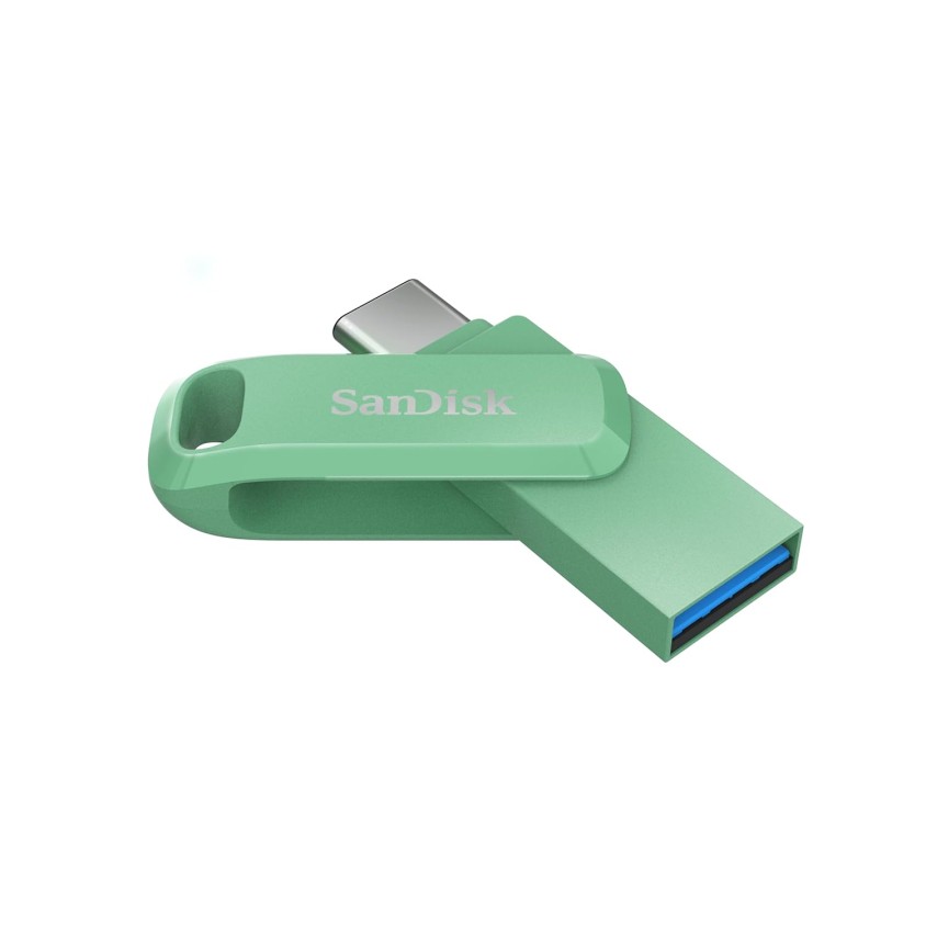 SanDisk Ultra Dual Drive Go USB Type- C, Absinthe Green, India, 400MB/s 128GB, Mobile Pendrive