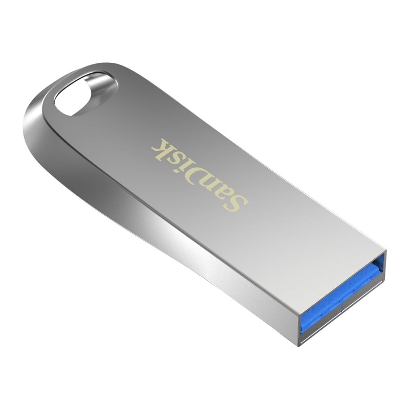 SanDisk Ultra Luxe 128GB, USB 3.2 Gen 1, Flash Drive, Upto 400MB/s R, Pendrive, Metal, 5Y Warranty (SDCZ74-128G-I35)