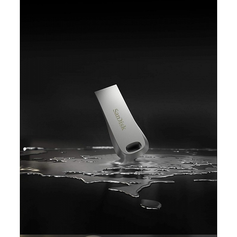 SanDisk Ultra Luxe USB 3.1 Flash Drive 32GB, Upto 150MB/s, All Metal, Metallic Silver