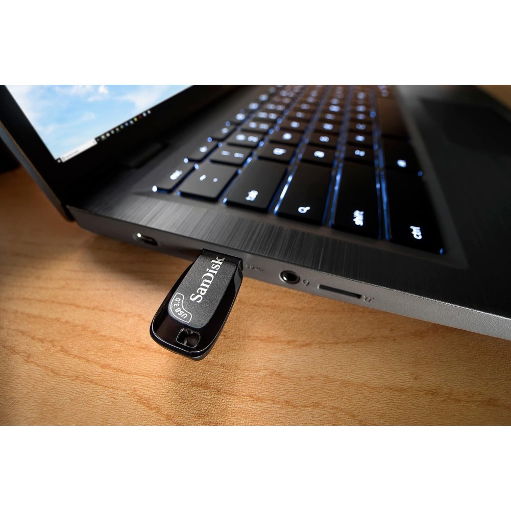 SanDisk Ultra Shift 128GB, USB 3.0, Flash Drive, 100MB/s R, Pendrive, Black (SDCZ410-128G-I35)