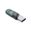 SanDisk iXpand USB 3.0 Flash Drive Flip 128GB for iOS and Windows, Metalic