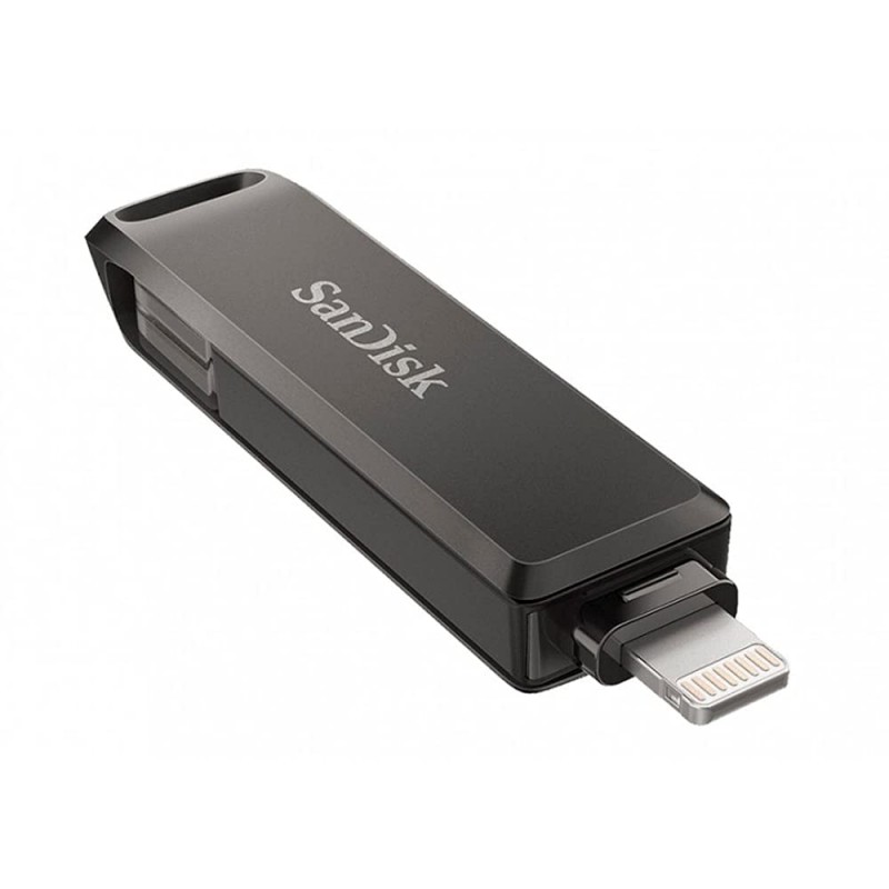 SanDisk iXpand USB 3.0 Flash Drive Flip 64GB, for iOS and Windows, Metalic