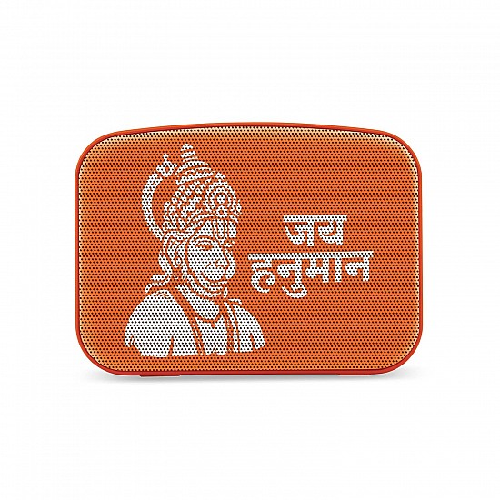 Saregama Carvaan Mini Hanuman - Music Player with Bluetooth/FM/AM/AUX (Devotional Orange)