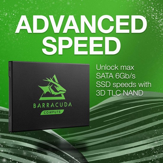 Seagate Barracuda 120 SSD 2TB up to 560 Mb/s Internal Solid State Drive–2.5 Inch SATA 6Gb/s for Computer Desktop PC Laptop Black