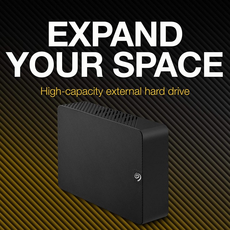 Seagate Expansion 16TB Desktop External HDD - USB 3.0 for Windows and Mac with 3 yr Data Recovery Services, Portable Hard Drive (STKP16000402), Black