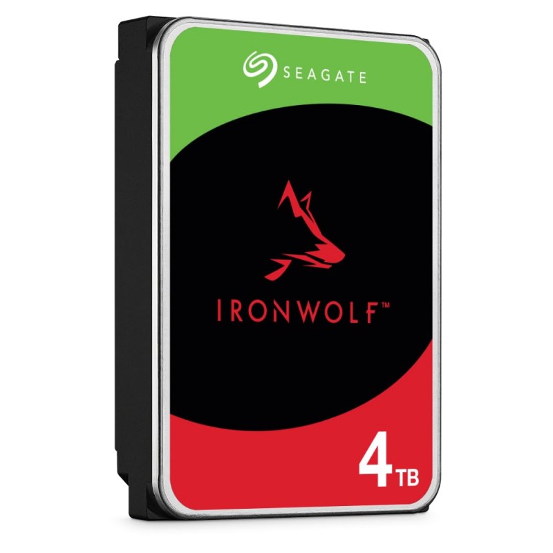 Seagate IronWolf 4TB NAS Internal Hard Drive HDD CMR 3.5 Inch SATA 6Gb/s 5400 RPM 256MB Cache for RAID Network Attached Storage with 3-Years Data Recovery Services (ST4000VN006)