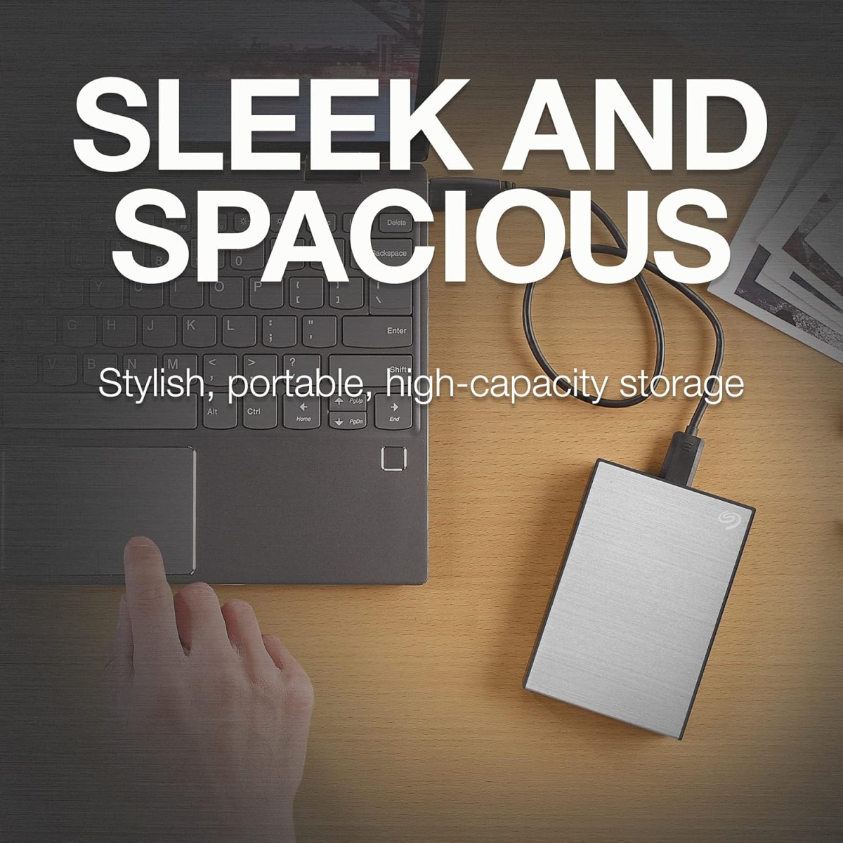 Seagate One Touch 4TB External HDD with Password Protection – Silver, for Windows and Mac, with 3 yr Data Recovery Services, (STKZ4000401)