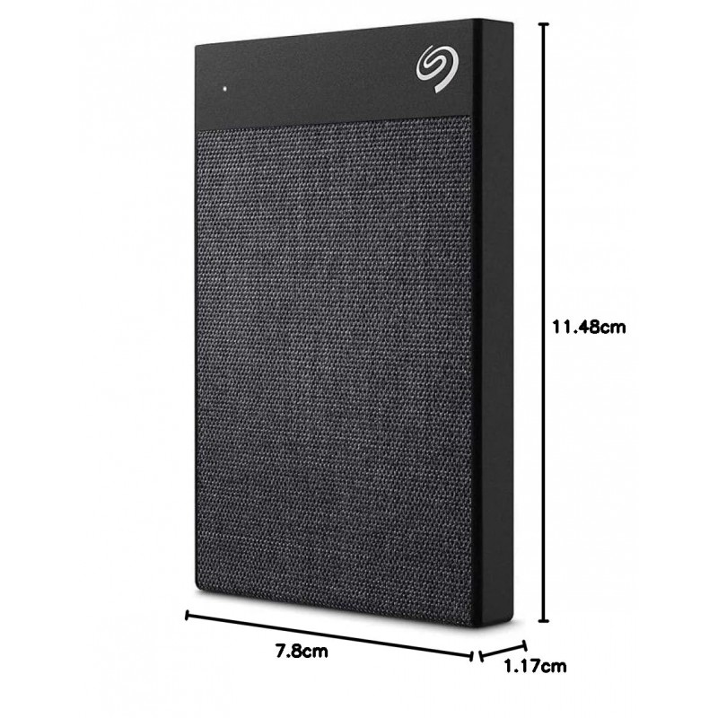 Seagate Ultra Touch 2 TB External Hard Drive Portable HDD USB-C USB 3.0 6 Month Mylio Create & Dropbox Backup Plan, and 3-Year Rescue Services - White (STHH2000402)