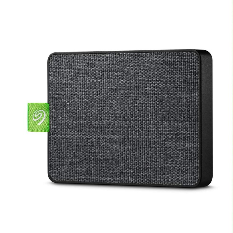 Seagate Ultra Touch 500GB External SSD Mobile Touch App, USB-C USB 3.0, 3 Years Data Recovery Services, Portable SSD for Android, Windows and Mac (Black, STJW500401)