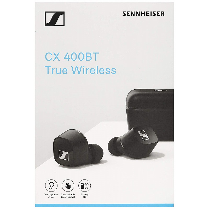 Sennheiser CX 400BT Truly Wireless Bluetooth in Ear Headphone with Mic (Black)