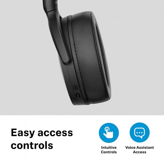 Sennheiser HD 350BT Wireless Bluetooth Over The Ear Headphone with Mic White