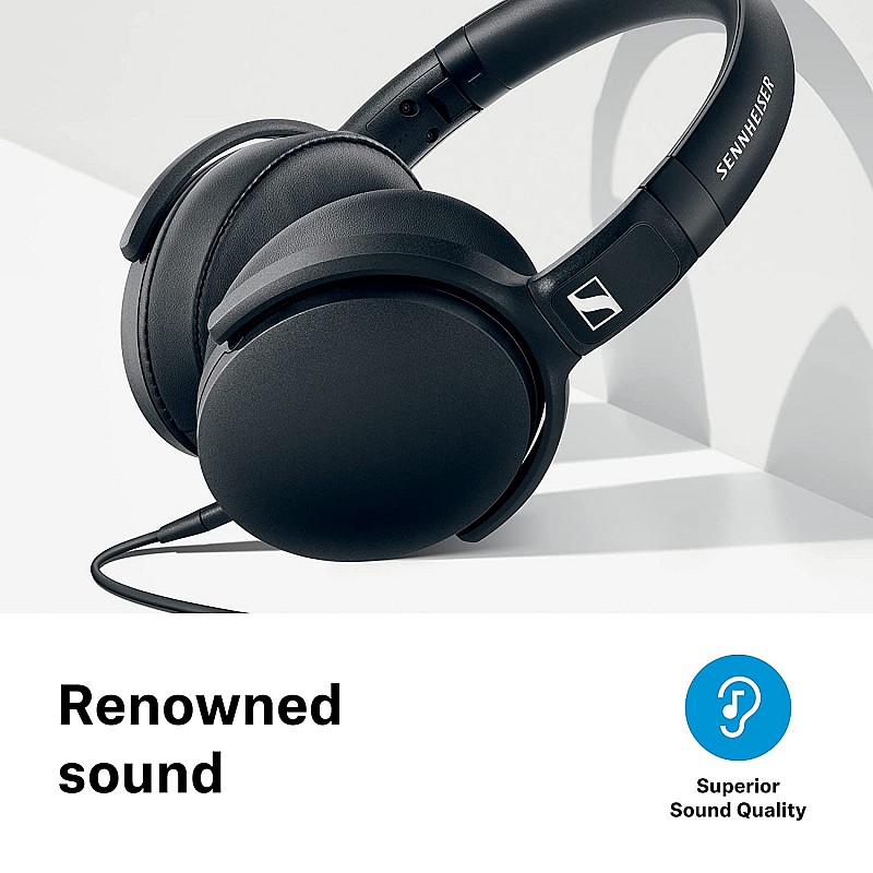 Sennheiser HD 400s Wired Over The Ear Headphone with Mic Black