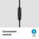 Sennheiser HD 400s Wired Over The Ear Headphone with Mic Black