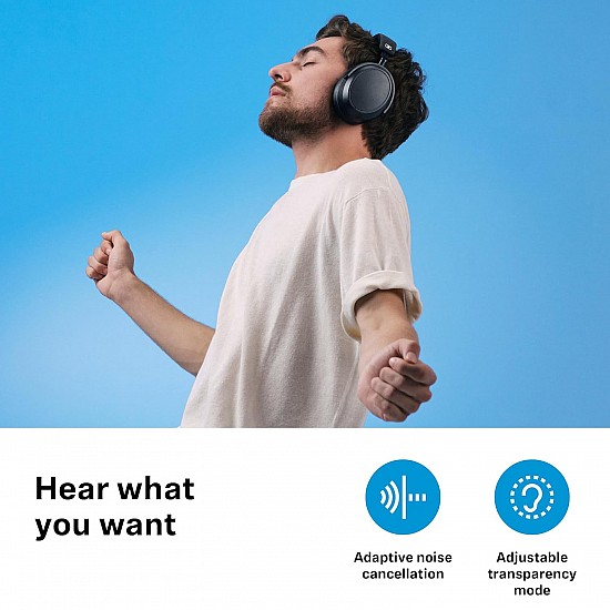 Sennheiser Momentum 4 Wireless Over Ear Headphones Designed in Germany - Bluetooth Adaptive Noise Cancelling-ANC,4 Digital Mics for Crystal-Clear Calls,60h Battery, 2 Yr Warranty, Black/Copper