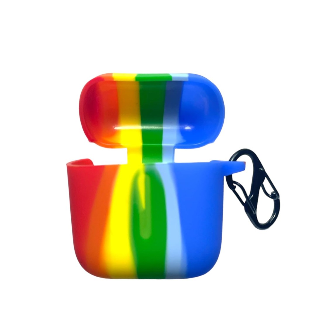 Silicone Cover for BAot Airdopes 141 with LED Light Indicator, Protective Soft Silicone Case Cover with Hook, Multicolour, Dog-Paw