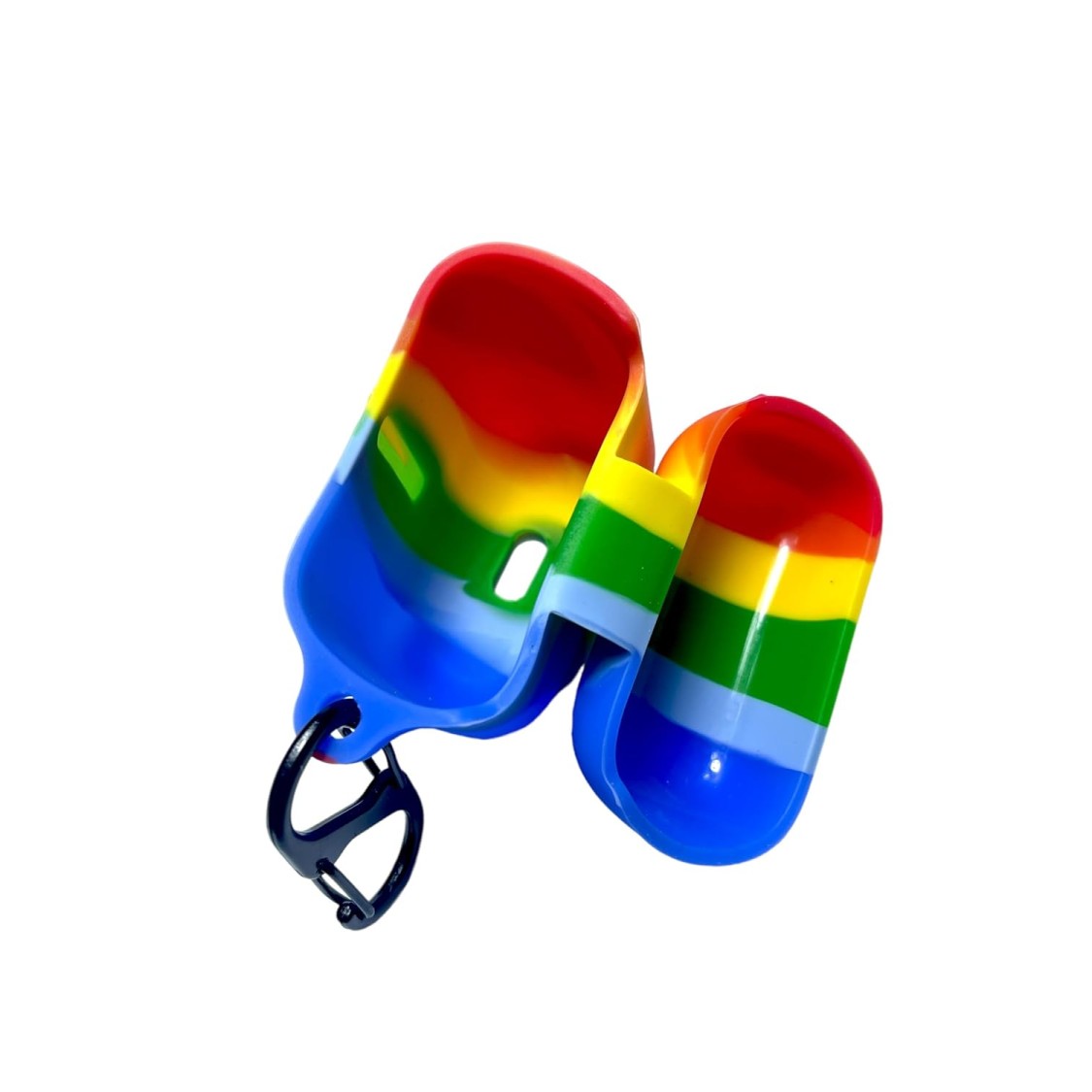 Silicone Cover for BAot Airdopes 141 with LED Light Indicator, Protective Soft Silicone Case Cover with Hook, Multicolour, Dog-Paw