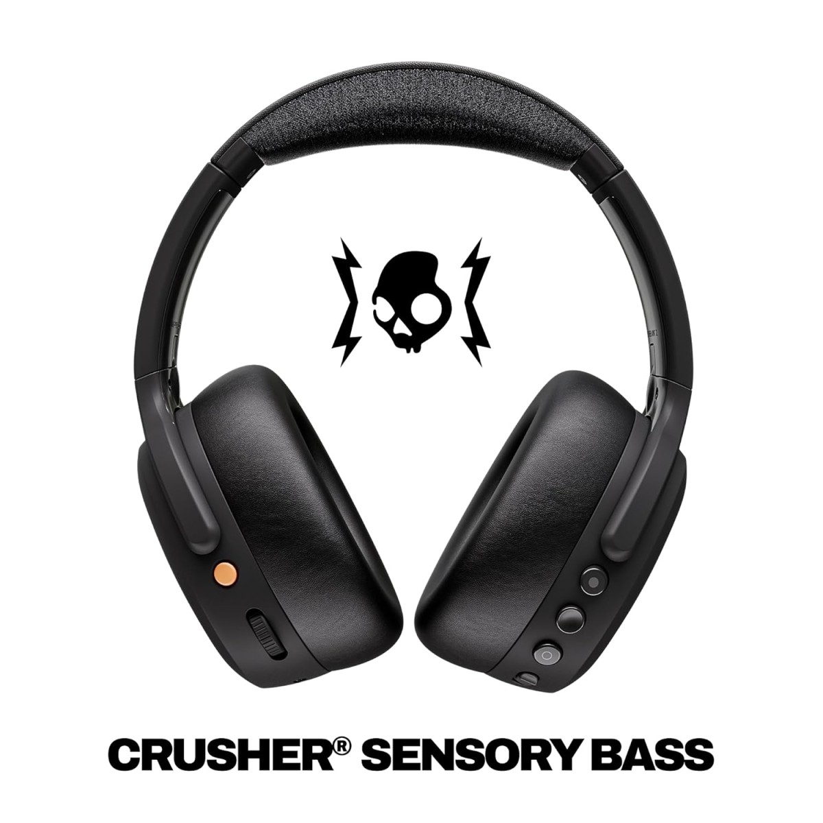 Skullcandy Crusher ANC 2 Over-Ear 4-Mic Active Noise Cancelling Wireless Headphones with Sensory Bass, 40mm Drivers