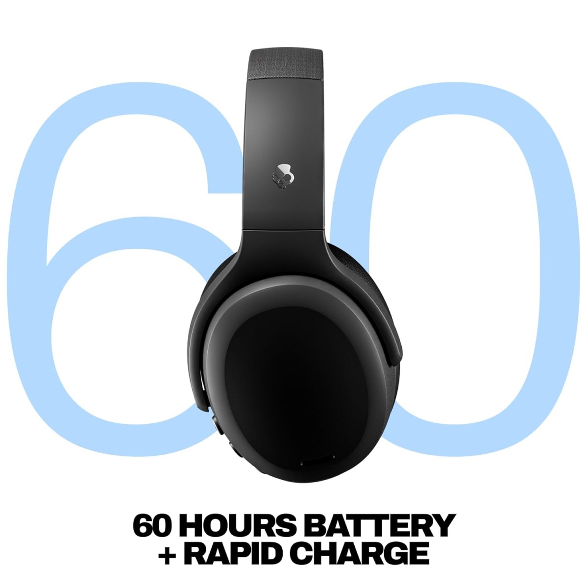 Skullcandy Crusher ANC 2 Over-Ear 4-Mic Active Noise Cancelling Wireless Headphones with Sensory Bass, 40mm Drivers