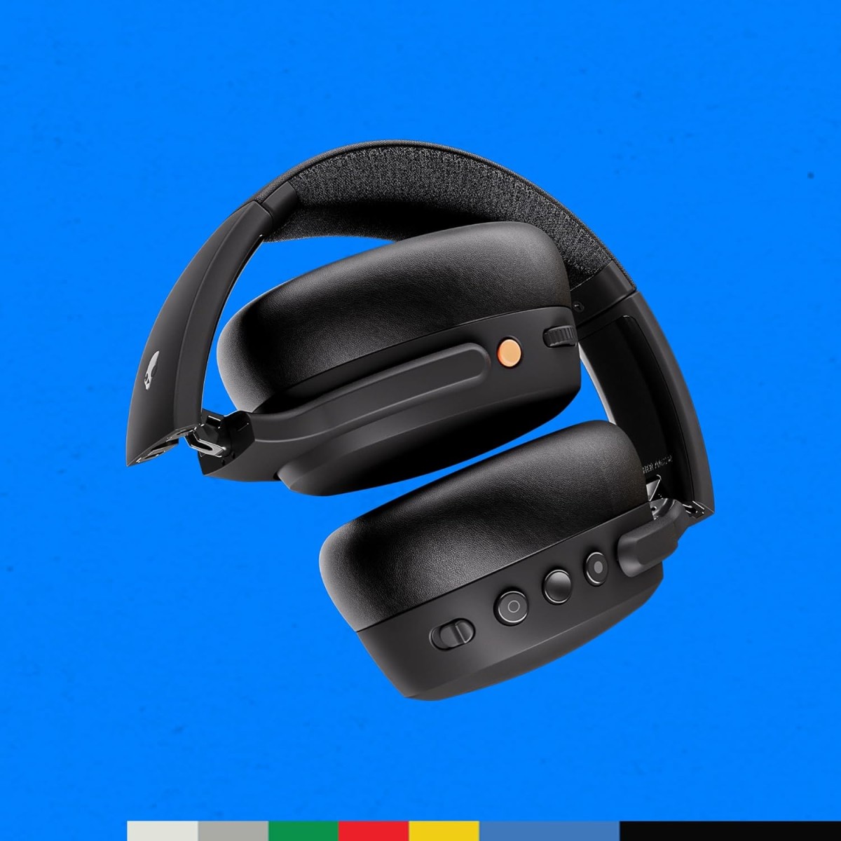 Skullcandy Crusher ANC 2 Over-Ear Noise Cancelling Wireless Headphones with Sensory Bass | 50 Hours Battery Life |Skull-iQ, Alexa Support, Micro, Bluetooth Compatible - Black