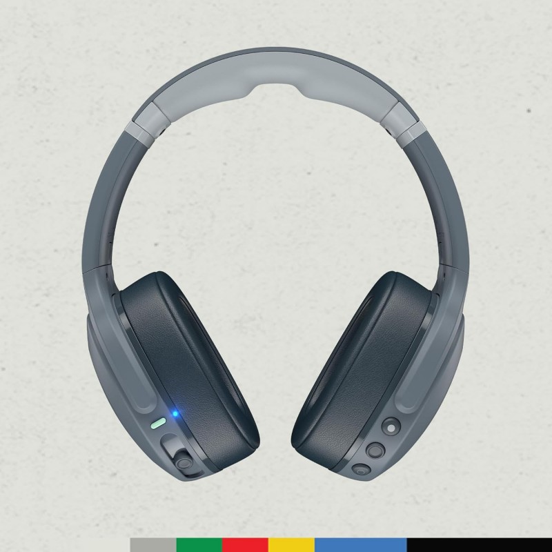 Skullcandy Crusher Evo Wireless Over_Ear Bluetooth Headphones with Microphone, for iPhone and Android, 40 Hour Battery Life, Extra Bass Tech - Bonus Line USB-C Cable -Black Skullcandy Crusher Evo Wireless Over_Ear Bluetooth Headphones with Microphone, for iPhone and Android, 40 Hour Battery Life, Extra Bass Tech - Bonus Line USB-C Cable -Black