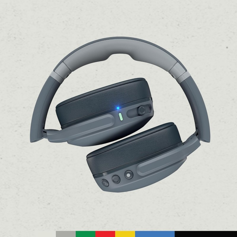 Skullcandy Crusher Evo Wireless Over_Ear Bluetooth Headphones with Microphone, for iPhone and Android, 40 Hour Battery Life, Extra Bass Tech - Bonus Line USB-C Cable -Black Skullcandy Crusher Evo Wireless Over_Ear Bluetooth Headphones with Microphone, for iPhone and Android, 40 Hour Battery Life, Extra Bass Tech - Bonus Line USB-C Cable -Black