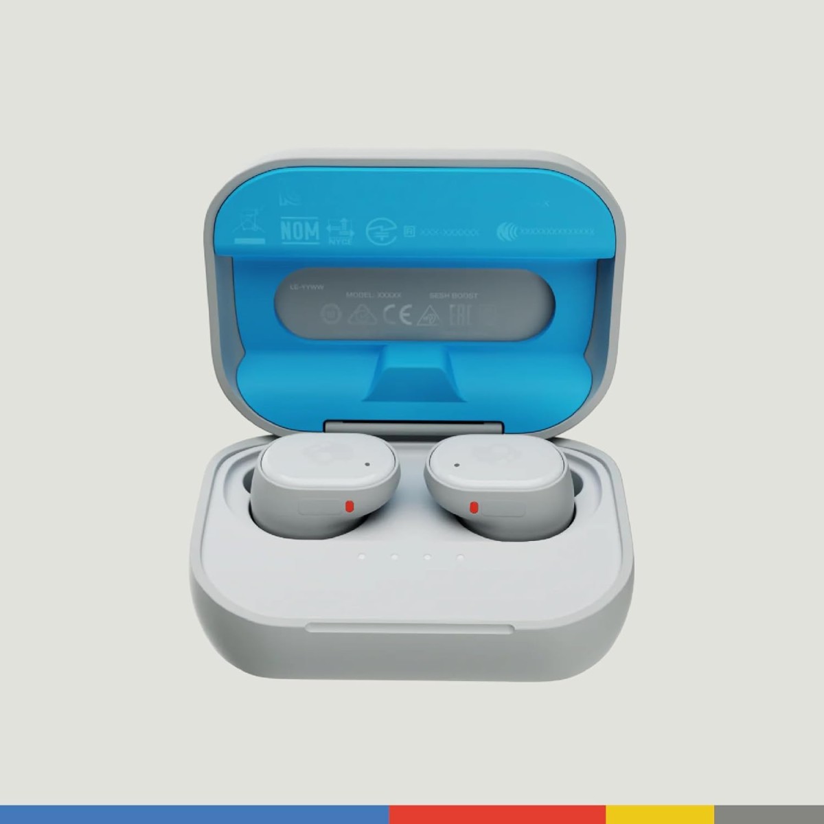 Skullcandy Grind in Ear Wireless Earbuds, 40 Hr Battery, Skull-Iq, Alexa Enabled, Microphone, Works with iPhone Android and Bluetooth Devices -(Light Gray Blue)