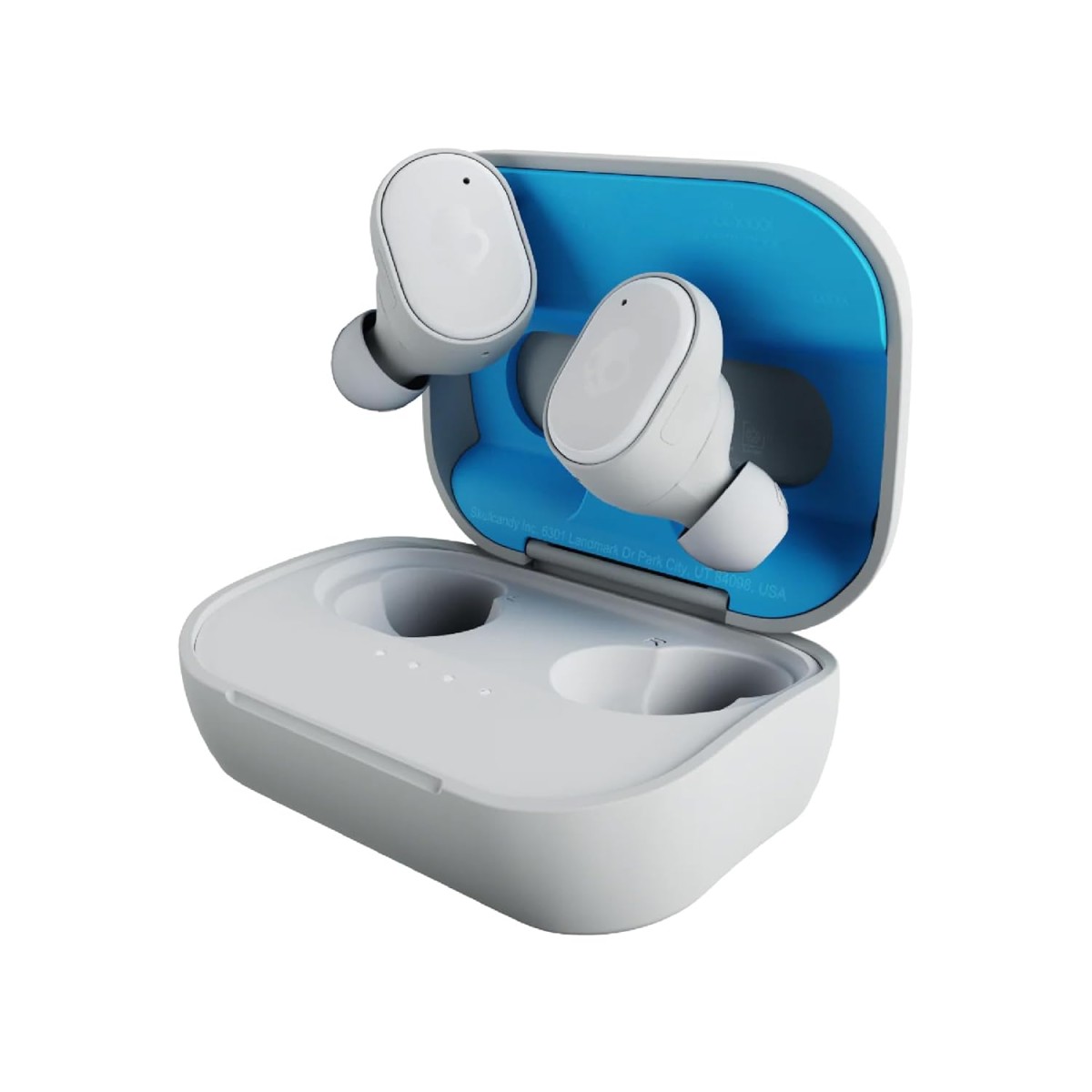 Skullcandy Grind in Ear Wireless Earbuds, 40 Hr Battery, Skull-Iq, Alexa Enabled, Microphone, Works with iPhone Android and Bluetooth Devices -(Light Gray Blue)