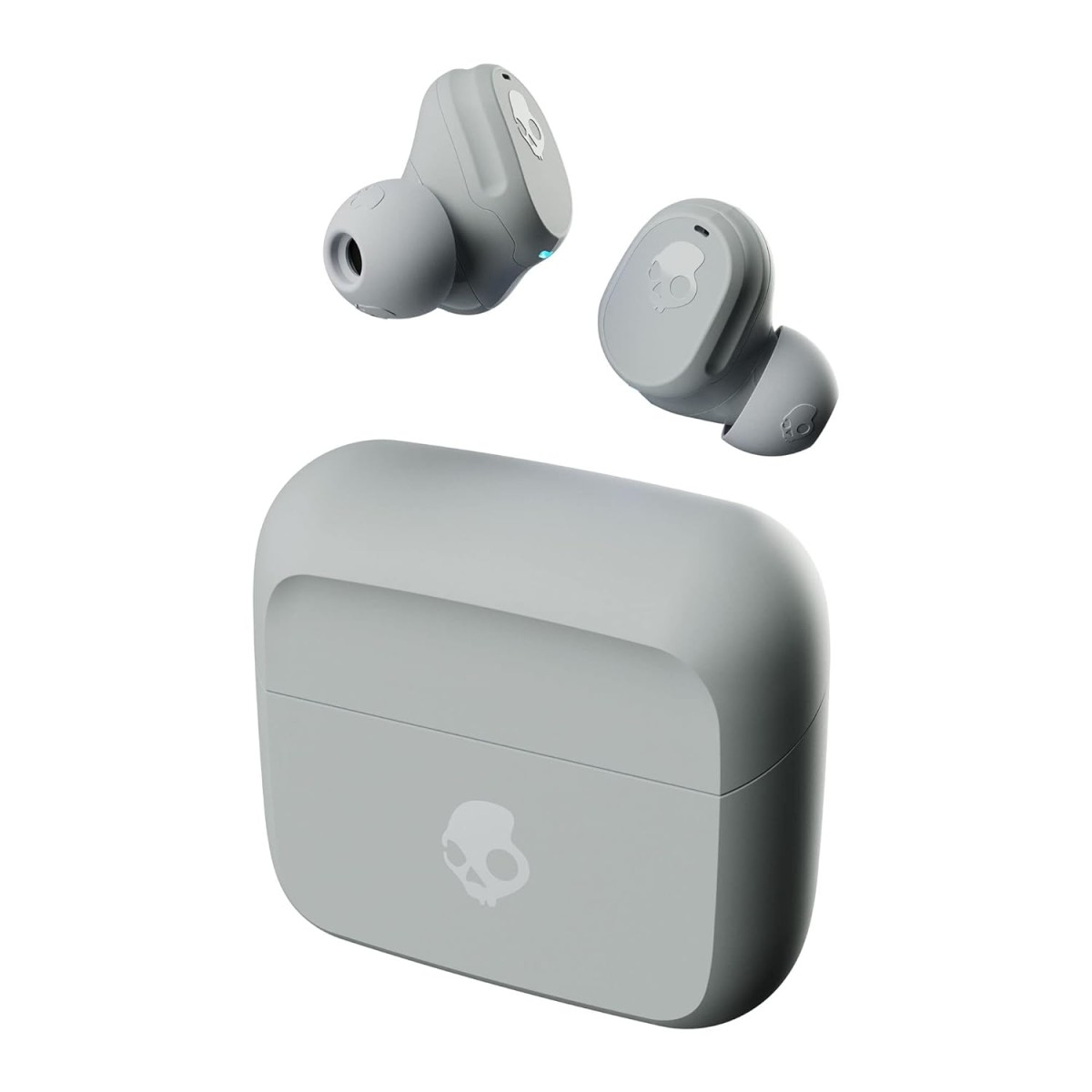 Skullcandy Mod in-Ear Wireless Earbuds, Dual-Device Pairing, Stay-Aware Mode, 34Hr Playtime, Customize App, Work with Android and iOS-Grey/Blue