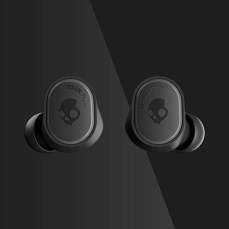 Skullcandy Sesh Evo Truly Wireless Bluetooth in Ear Earbuds with Mic Black