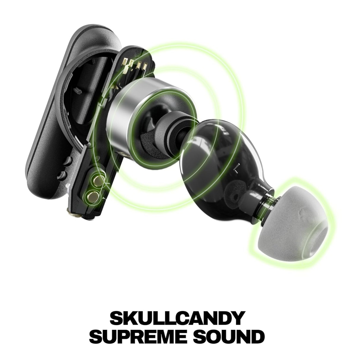 Skullcandy Smokin Buds Wireless in Ear Earbuds – ENC Clear Calls, Music/Movie/Podcast EQ Modes, 20Hr Battery + Rapid Charge, Touch Controls, Solo Bud Use, IPX4 Water Resistant (Black) Skullcandy Smokin Buds Wireless in Ear Earbuds – ENC Clear Calls, Music/Movie/Podcast EQ Modes, 20Hr Battery + Rapid Charge, Touch Controls, Solo Bud Use, IPX4 Water Resistant (Black)